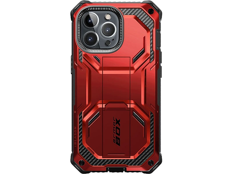 i-Blason ArmorBox Metallic Red Rugged Case for iPhone 14 Pro (iPhone2022Pro-6.1-Armorbox-SP-Ruddy)