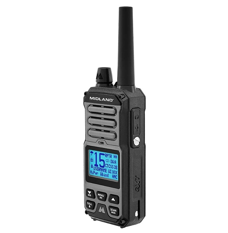 Midland GXT67 PRO GMRS Two-Way Radio, Black (GXT67)