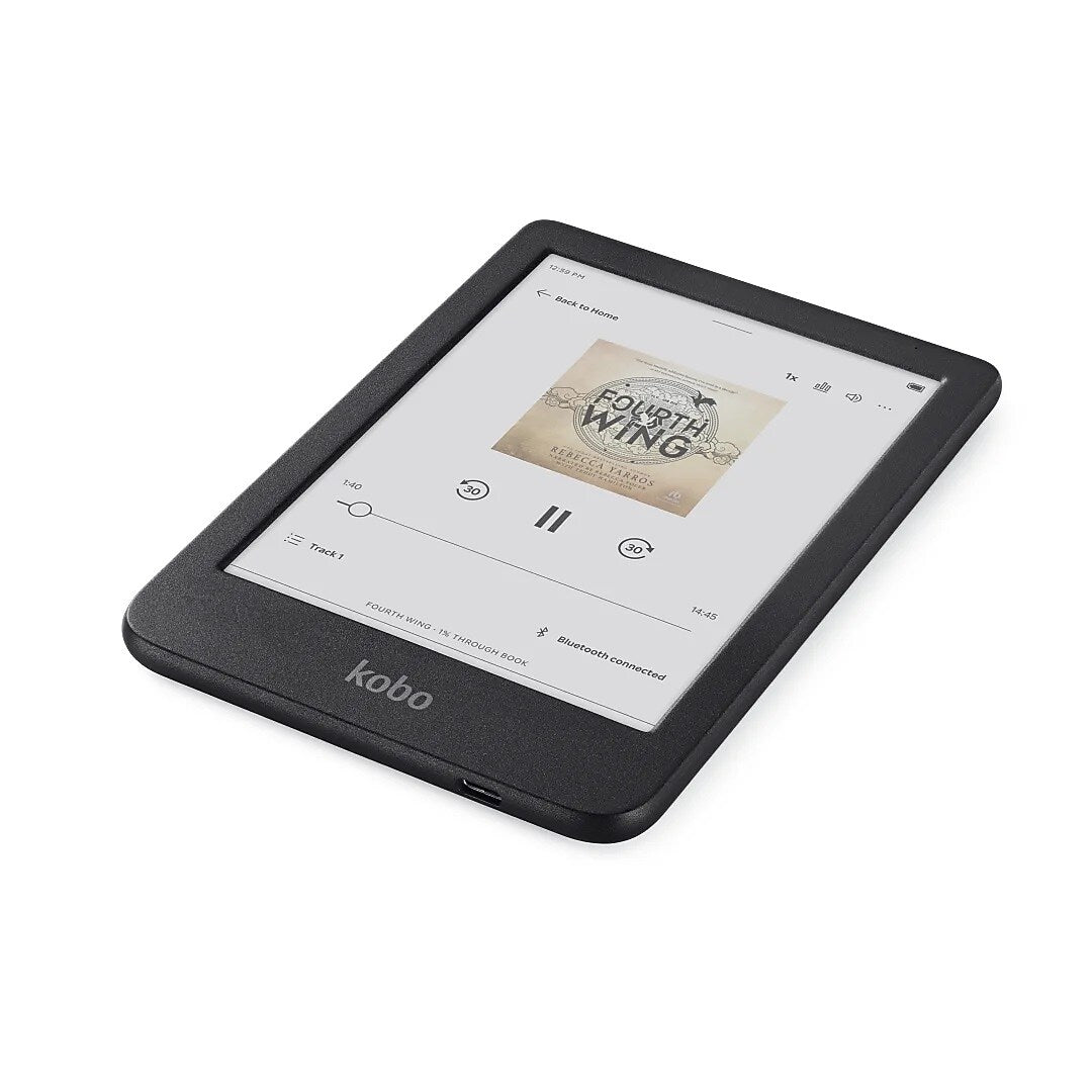 Kobo Clara Color 6" Waterproof E-Reader, 16 GB Storage, Black (N367-TP-BK-S-CK)