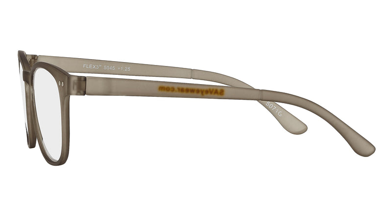 SAV Flex 3 +1.25 Reading Glasses, Smoke (E5045)