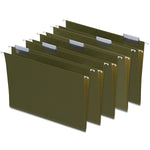 Staples Hanging File Folder, 1/5-Cut Tab, Letter Size, Standard Green, 50/Box (ST266262-CC)