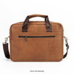SaharaCase Leather Briefcase, Laptop Compatible, Light Brown (LT00083)