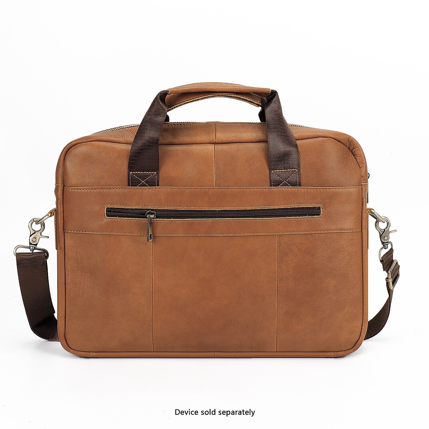 SaharaCase Leather Briefcase, Laptop Compatible, Light Brown (LT00083)