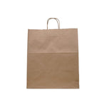 Emporium Twist Handle Bag, Rope Handles, 14" x 9.84" x 15.5", Kraft, 200/Carton