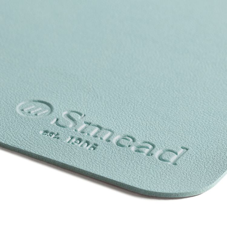 Vegan Leather Desk Pads, 23.6" x 13.7", Light Blue