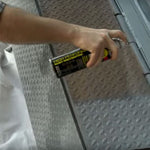Hard Hat High Performance V2100 System Rust Preventive Enamel Spray Paint, Gloss Safety Blue, 15 oz Aerosol Can, 6/Carton
