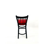 Cobra Series Barstool, Supports Up to 300 lb, 28.5" Seat Height, Red Seat, Black Back, Black Base