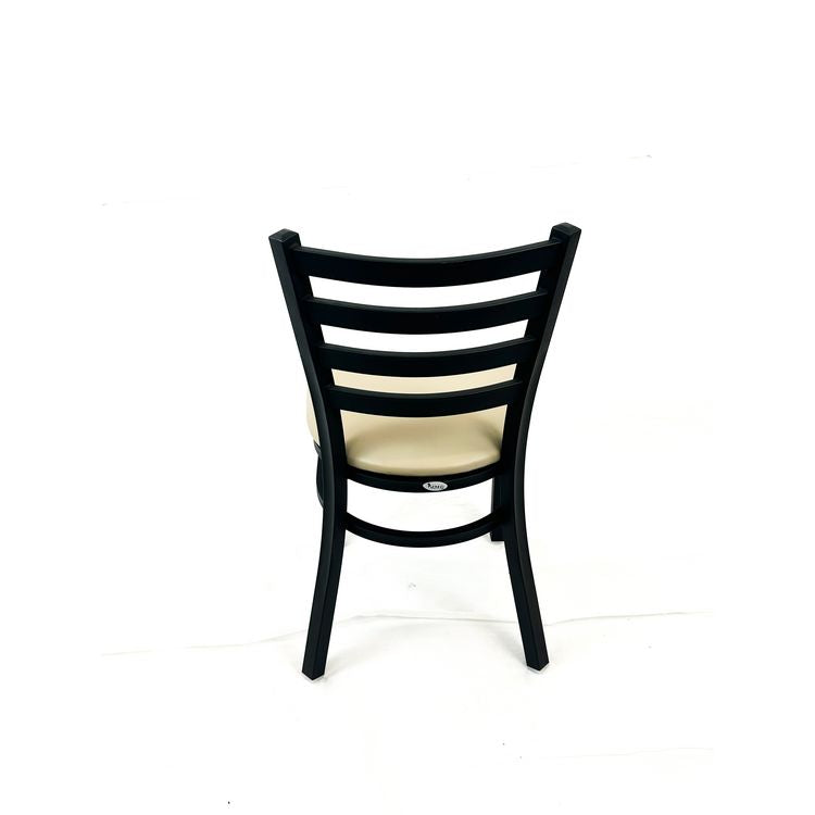 White Horse Series Side Chairs, Supports Up to 300 lb, 18" Seat Height, Taupe Seat, Black Back, Black Base