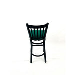 Cobra Series Barstool, Supports Up to 300 lbs, 28.5" Seat Height, Green Seat, Black Back, Black Base