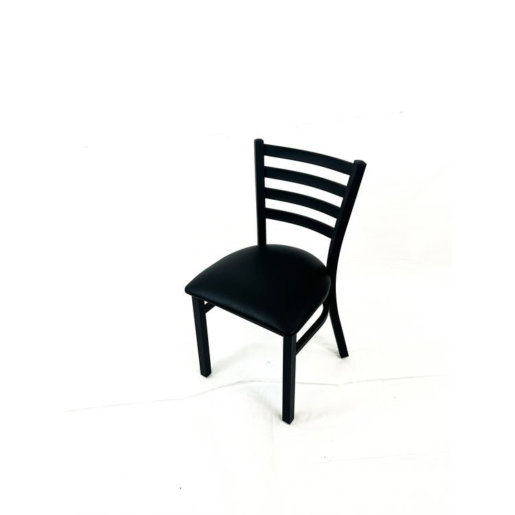 White Horse Series Side Chairs, Supports Up to 300 lb, 18" Seat Height, Black Seat, Black Back, Black Base