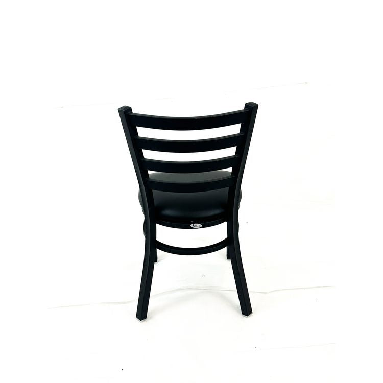White Horse Series Side Chairs, Supports Up to 300 lb, 18" Seat Height, Black Seat, Black Back, Black Base
