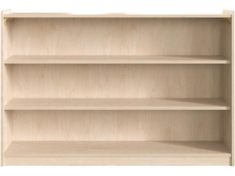 Flash Furniture Bright Beginnings 3-Section Open Storage Unit, 31.5"H x 47.25"W x 12"D, Brown (MK-ME088029-GG)