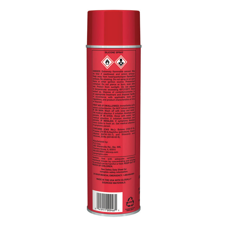 Silicone Spray, 11 oz Aerosol Spray, 12 Cans