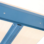 Complete Industrial Workbench, 800 lbs, 60 x 30 x 57.5 to 62.5, Blue
