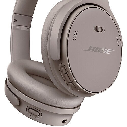 Bose QuietComfort Wireless Noise Canceling Over-Ear Headphones, Bluetooth, Sandstone (884367-1100)