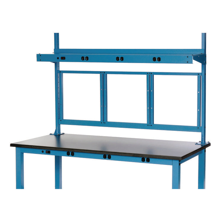 Panel Mounting Rail, For Use with Global Industrial 48" Wide Workbenches, 150 lb Weight Capacity