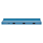 Upper Workbench Shelf, 3 Duplex Outlets, For Use With 48" Wide Workbenches, 100 lb Weight Capacity