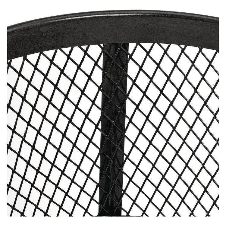 Steel Mesh Corrosion Resistant Trash Can, 48 gal, Black