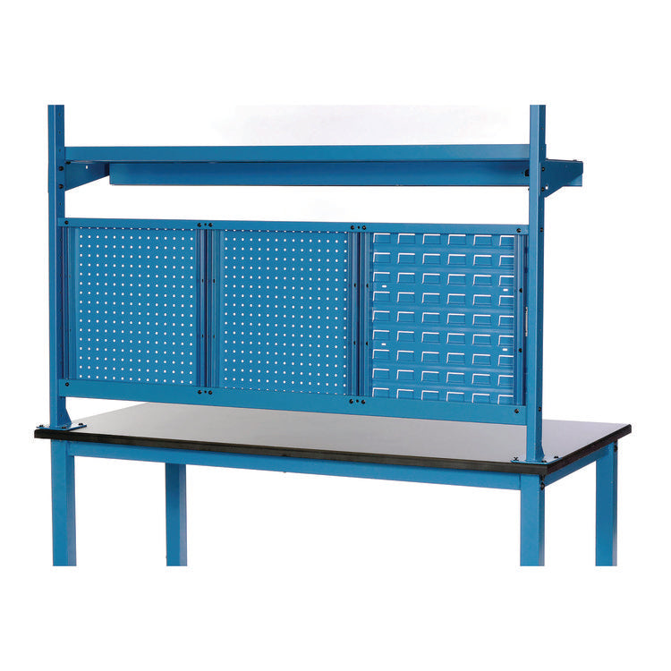 Panel Mounting Rail, For Use with Global Industrial 72" Wide Workbenches, 125 lb Weight Capacity
