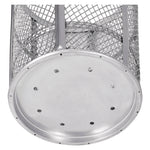 Steel Mesh Corrosion Resistant Trash Can, 48 gal, Silver