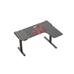 L-Shaped Standing Desk, Right Desk, 60" x 43.69" x 29.88" to 48.38", Black