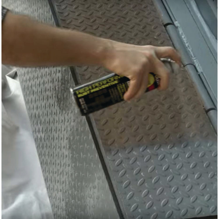 Hard Hat High Performance V2100 System Rust Preventive Enamel Spray Paint, Flat White, 15 oz Aerosol Can, 6/Carton