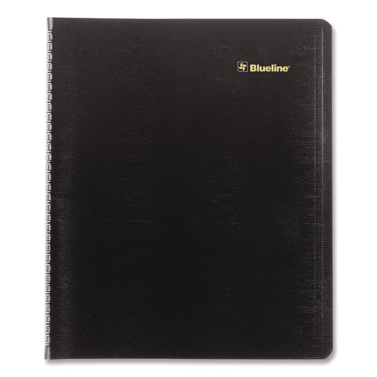 Plan and Link Monthly Planner, 11" x 9.06", Black Cover, 16-Months: Sept 2024 to Dec 2025