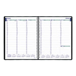 Plan and Link Weekly Appointment Planner, 11" x 9.06", Black Cover, 12-Month (Jan to Dec): 2025