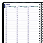 Plan and Link Weekly Appointment Planner, 11" x 9.06", Black Cover, 12-Month (Jan to Dec): 2025
