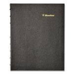 Plan and Link Monthly Planner, 9.25 x 7.25, Black Lizard-Like Faux Leather Cover, 16-Months: Sept 2024 to Dec 2025