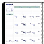 Plan and Link Monthly Planner, 11" x 9.06", Black Cover, 16-Months: Sept 2024 to Dec 2025