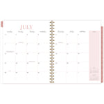 Leah Bisch Academic Year Weekly/Monthly Planner, Floral Artwork, 11" x 9.25", Multicolor Cover, 12-Month: July 2024-June 2025