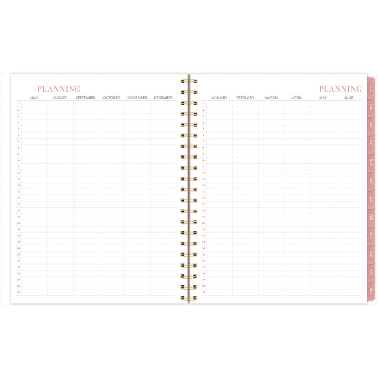 Leah Bisch Academic Year Weekly/Monthly Planner, Floral Artwork, 11" x 9.25", Multicolor Cover, 12-Month: July 2024-June 2025