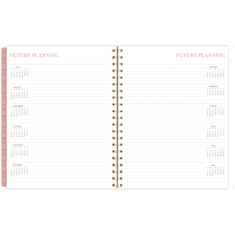 Leah Bisch Academic Year Weekly/Monthly Planner, Floral Artwork, 11" x 9.25", Multicolor Cover, 12-Month: July 2024-June 2025