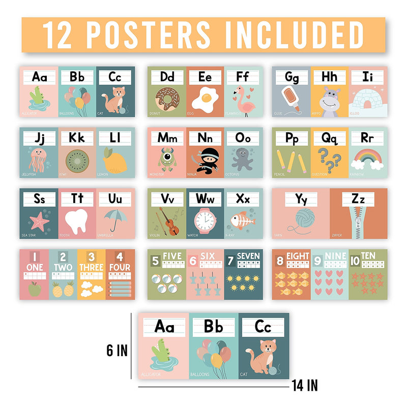 Hadley Designs 14" Letters and Numbers, 12/Set (HDDX004BDT9M3)