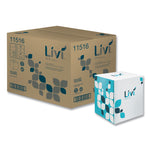 Cube Facial Tissue, 2-Ply, White, 90 Sheets/Box, 36 Boxes/Carton