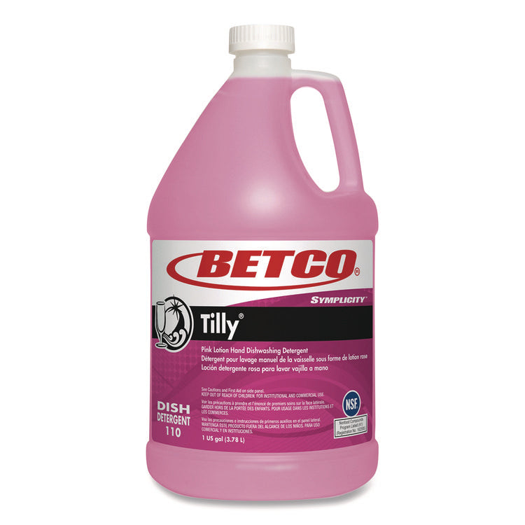 Symplicity Tilly Hand Dishwashing Detergent, Fresh Bouquet Scent, 1 gal Bottle, 4/Carton