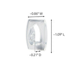 Command Mini Hooks, 0.5 lb., Clear, 30/Pack (17006CLR-30NA)