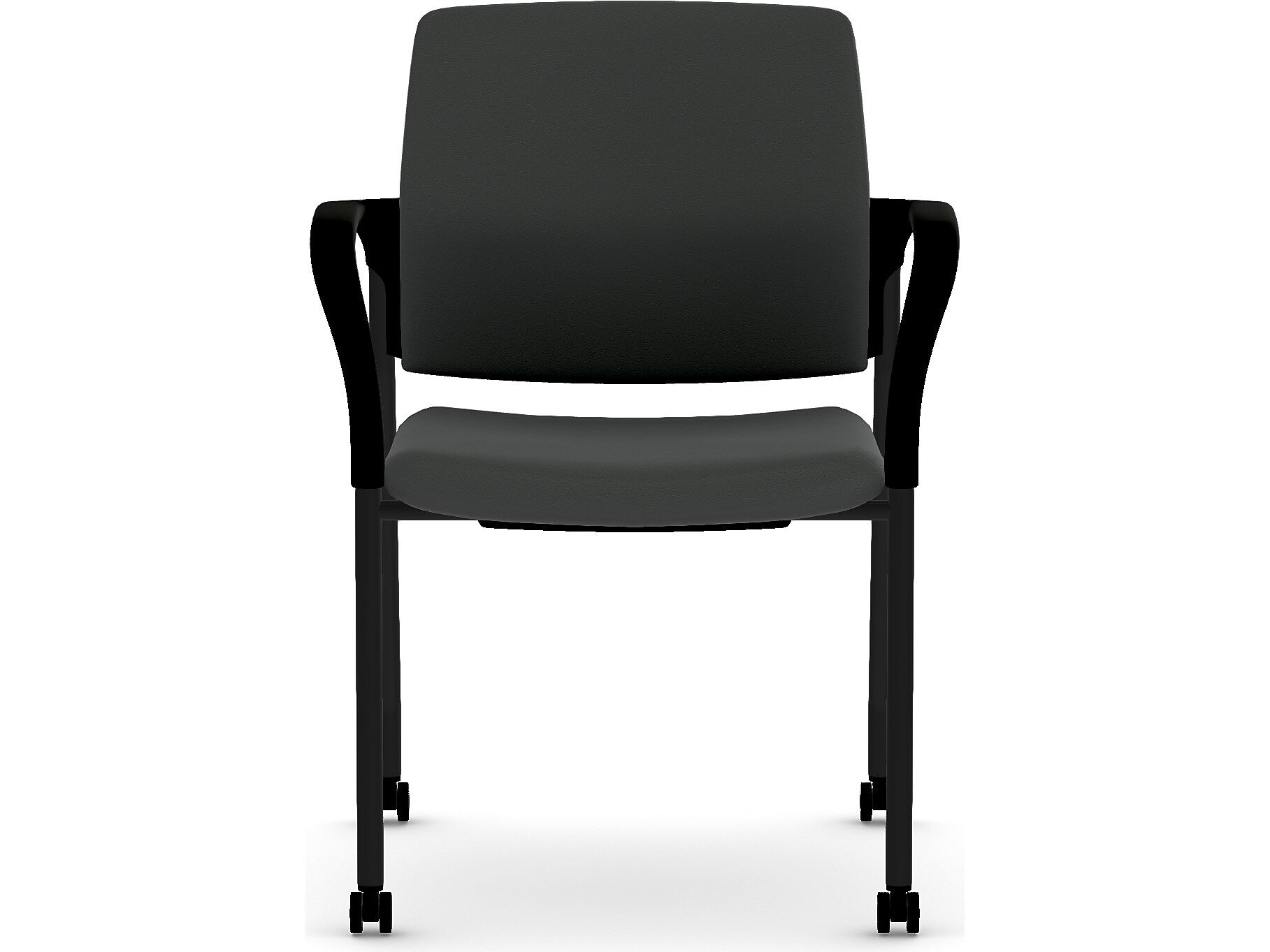 HON Ignition Fabric Multipurpose Stacking Chair, Black (HIGS6.F.H.U.UR10.T)