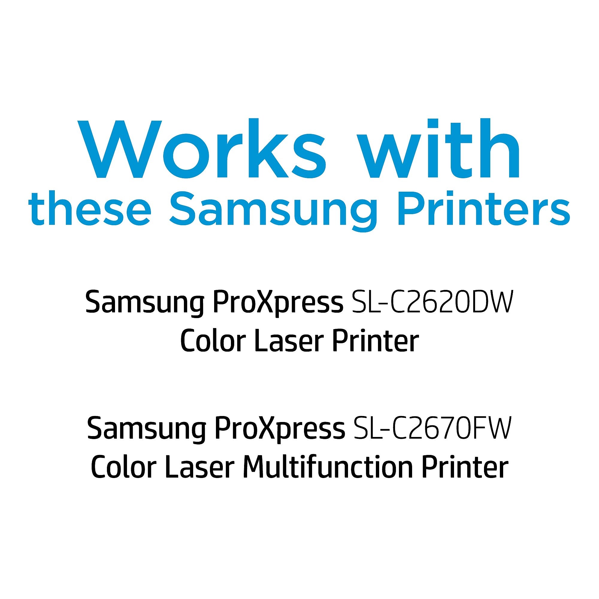HP Y505L Yellow Toner Cartridge for Samsung CLT-Y505L, Prints Up to 3,500 pages (SU512)