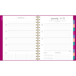 Harmony Weekly/Monthly Poly Planner, 8.88 x 7.69, Purple/Gold Cover, 13-Month (Jan to Jan): 2025 to 2026
