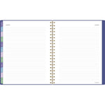 Badge Geo Weekly/Monthly Planner, 11 x 9.25, Purple/Gold Cover, 13-Month (Jan to Jan): 2025 to 2026