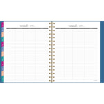 Harmony Weekly/Monthly Poly Planner, 8.88 x 7.69, Blue/Gold Cover, 13-Month (Jan to Jan): 2025 to 2026