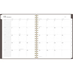 Workstyle Monthly Poly Planner, Geometric Artwork, 11 x 8.5, Java Brown/Gold Cover, 12-Month (Jan to Dec): 2025