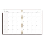 Workstyle Weekly/Monthly Planner, 11 x 9.38, Brown/Gold Cover, 12-Month (Jan to Dec): 2025