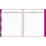 Harmony Weekly/Monthly Poly Planner, 8.88 x 7.69, Purple/Gold Cover, 13-Month (Jan to Jan): 2025 to 2026