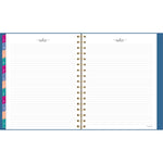 Harmony Weekly/Monthly Poly Planner, 8.88 x 7.69, Blue/Gold Cover, 13-Month (Jan to Jan): 2025 to 2026