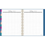Harmony Weekly/Monthly Poly Planner, 8.88 x 7.69, Blue/Gold Cover, 13-Month (Jan to Jan): 2025 to 2026
