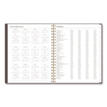 Workstyle Weekly/Monthly Planner, 11 x 9.38, Brown/Gold Cover, 12-Month (Jan to Dec): 2025