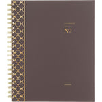 Workstyle Monthly Poly Planner, Geometric Artwork, 11 x 8.5, Java Brown/Gold Cover, 12-Month (Jan to Dec): 2025